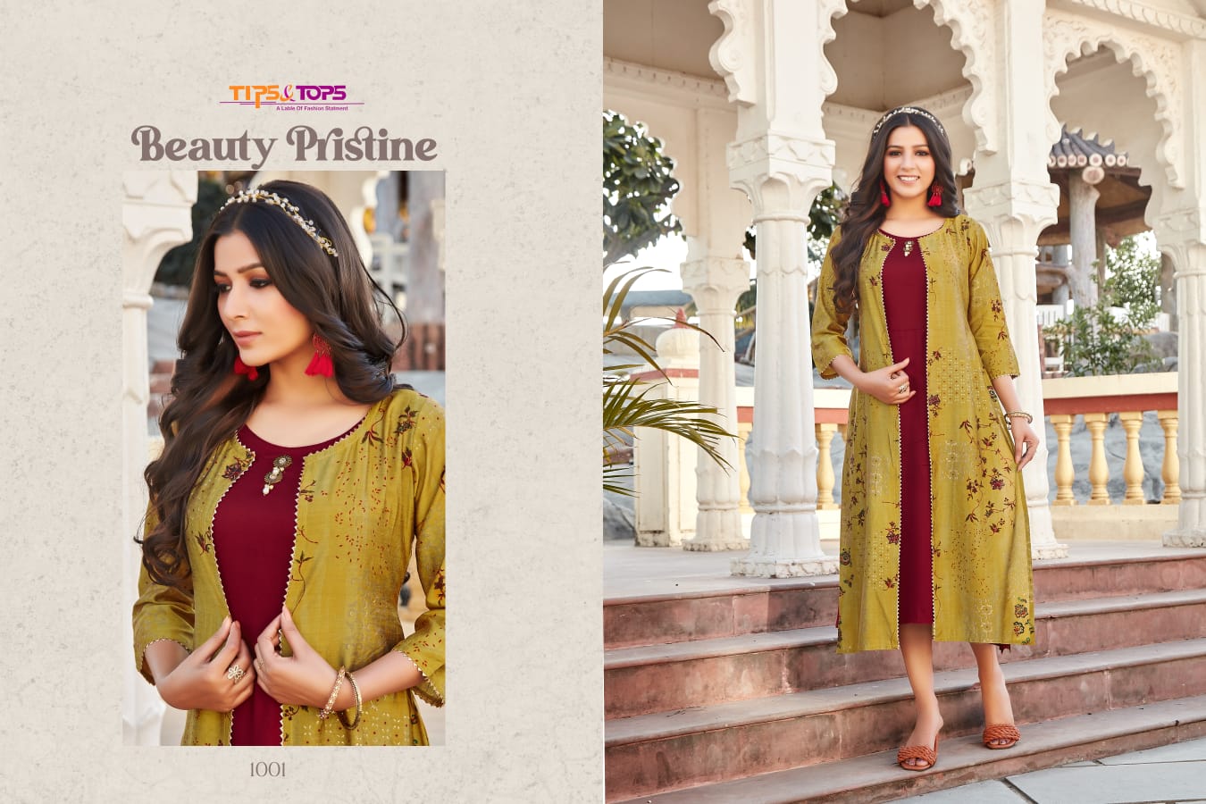 Tips And Tops Hello Jacks Fancy Exclusive Wear Kurti With Jacket Collection